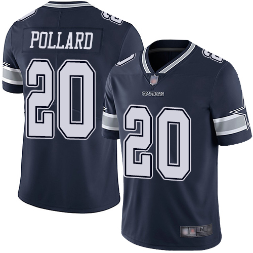 Men Dallas Cowboys Limited Navy Blue Tony Pollard Home 20 Vapor Untouchable NFL Jersey